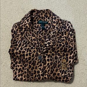 Lauren Ralph Lauren Leopard Print Sleep Top